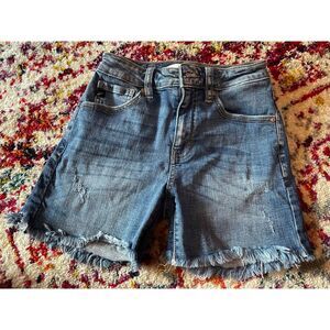 KanCan Blue Distressed Jean Shorts
